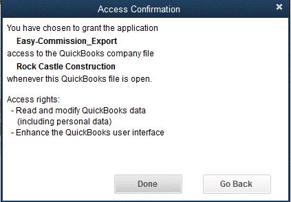 Access Confirmation