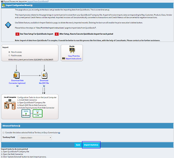 Enable Import Statistics