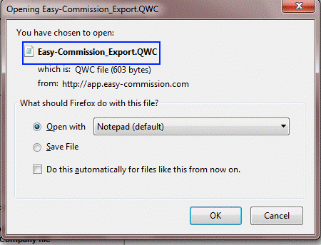 Save QWC File